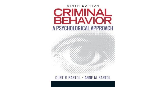 Criminal behavior: a psychological approach 12th edition pdf free