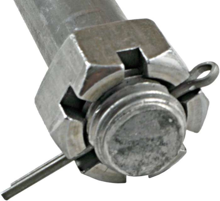 Bolts with cotter pin holes