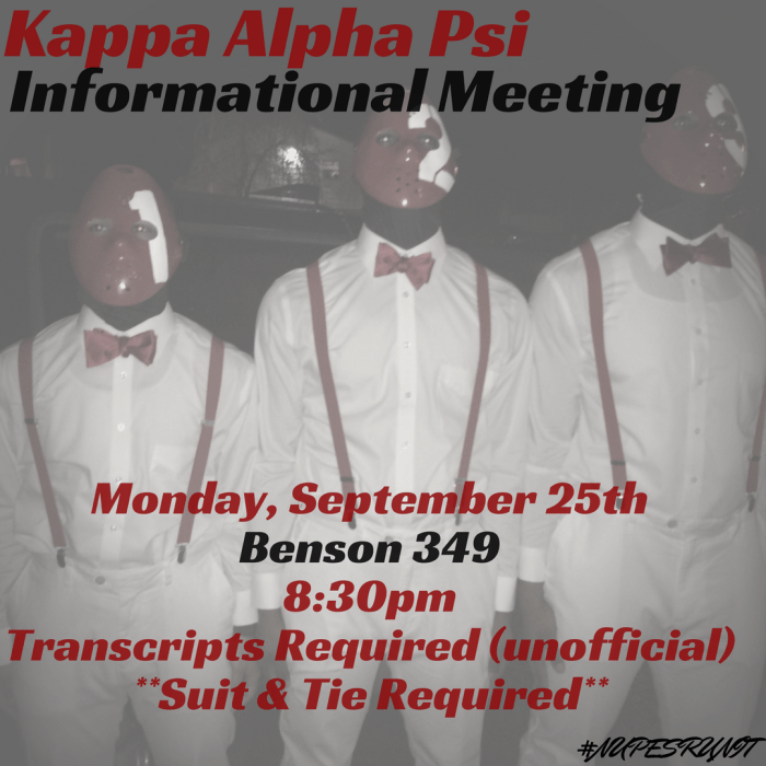 Kappa alpha psi interest meeting