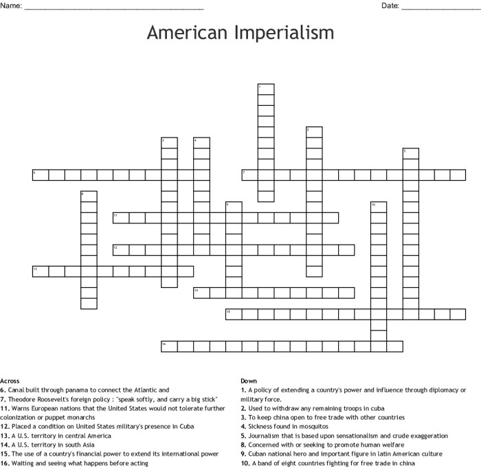 Imperialism word search answers key