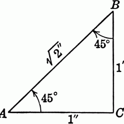 Worksheet special right triangles 45-45-90