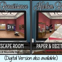 Harlem renaissance escape room answer key pdf