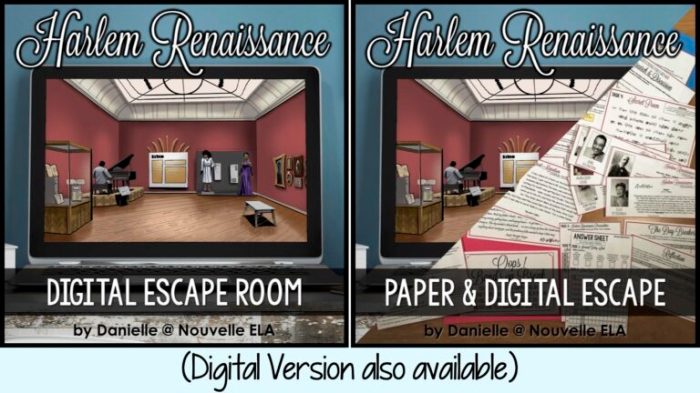Harlem renaissance escape room answer key pdf